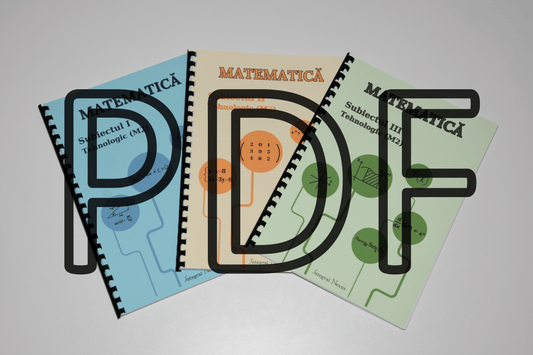 Set 3 subiecte PDF (material digital) - M2 Tehnologic